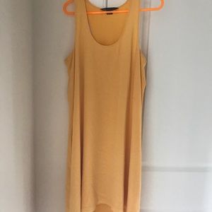 Asymmetrical yellow dress size 6